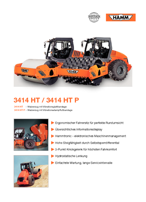 Enkele-trommelwals Hamm 3414 HT-P