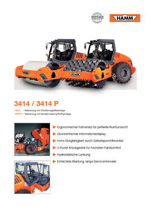 Enkele-trommelwals Hamm 3414 P