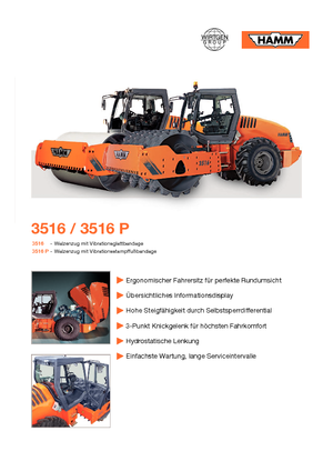 Enkele-trommelwals Hamm 3516 P