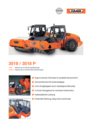 Enkele-trommelwals Hamm 3518 P