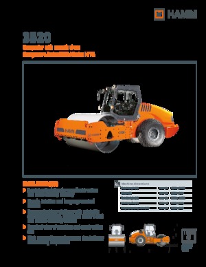 Enkele-trommelwals Hamm 3520