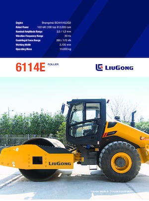 Enkele-trommelwals Liugong 6114E 