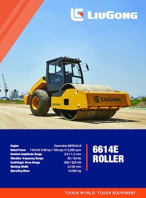 Enkele-trommelwals Liugong 6614E 