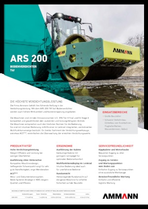 Enkele-trommelwals Ammann ARS 200