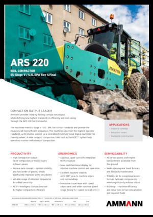 Enkele-trommelwals Ammann ARS 220 PD
