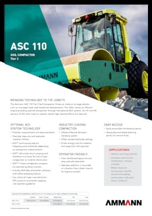 Enkele-trommelwals Ammann ASC 110 HT