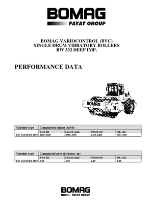 Enkele-trommelwals Bomag BW 332 DEEP Impact