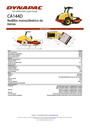 Enkele-trommelwals Dynapac CA 144 D