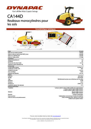 Enkele-trommelwals Dynapac CA 144 D