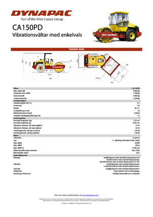 Enkele-trommelwals Dynapac CA 150 PD