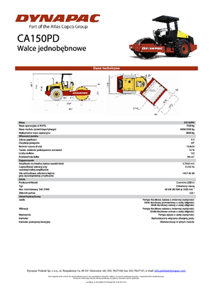 Enkele-trommelwals Dynapac CA 150 PD