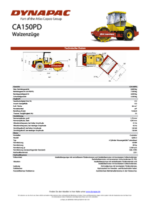 Enkele-trommelwals Dynapac CA 150 PD