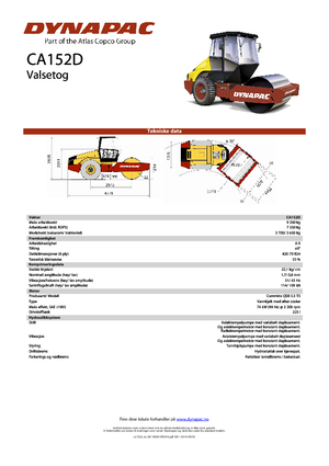 Enkele-trommelwals Dynapac CA 152 D