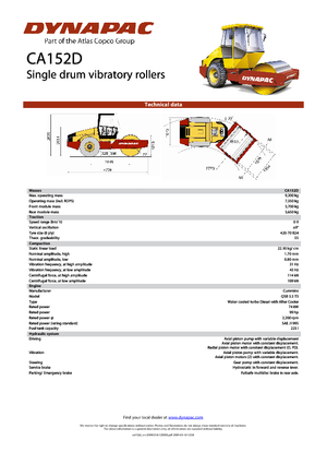 Enkele-trommelwals Dynapac CA 152 D