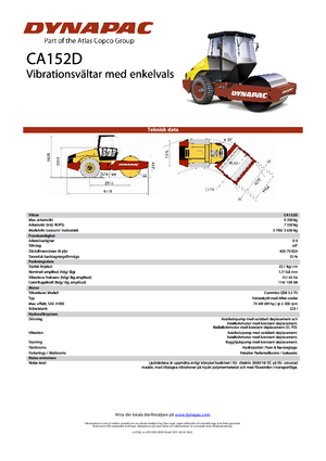 Enkele-trommelwals Dynapac CA 152 D