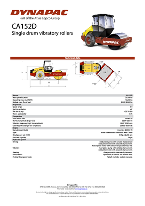 Enkele-trommelwals Dynapac CA 152 D