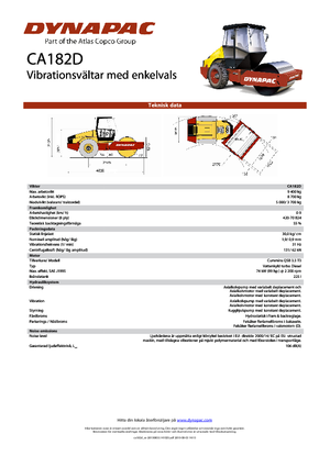 Enkele-trommelwals Dynapac CA 182 D