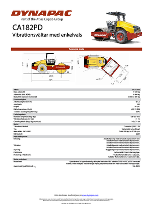 Enkele-trommelwals Dynapac CA 182 PD