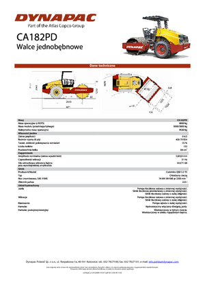 Enkele-trommelwals Dynapac CA 182 PD