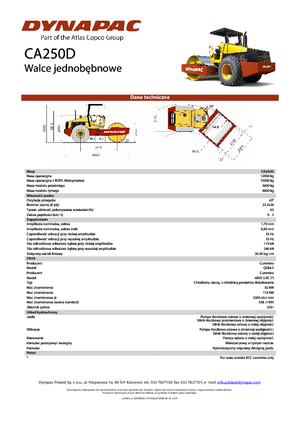 Enkele-trommelwals Dynapac CA 250 D