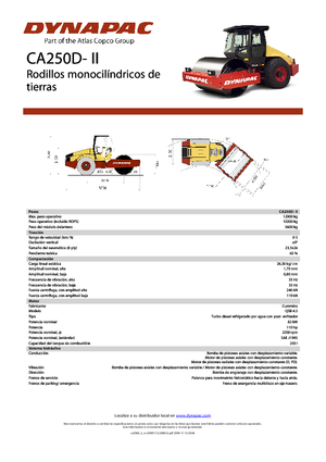 Enkele-trommelwals Dynapac CA 250 D-II