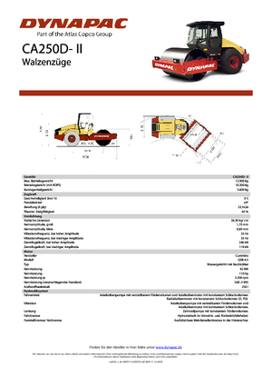 Enkele-trommelwals Dynapac CA 250 D-II