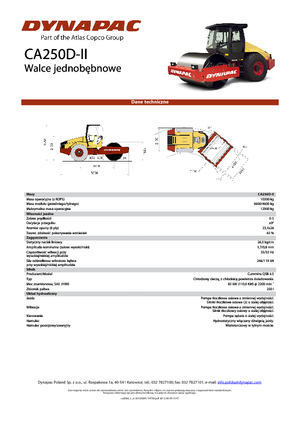 Enkele-trommelwals Dynapac CA 250 D-II