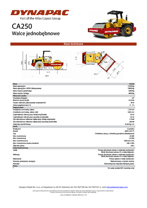 Enkele-trommelwals Dynapac CA 250
