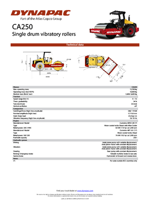 Enkele-trommelwals Dynapac CA 250