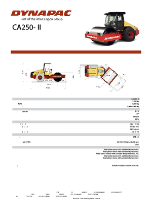 Enkele-trommelwals Dynapac CA 250-II