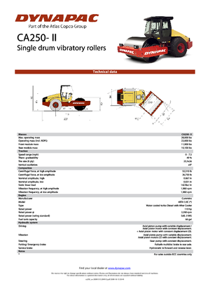 Enkele-trommelwals Dynapac CA 250-II