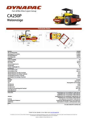 Enkele-trommelwals Dynapac CA 250 P