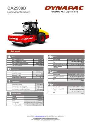 Enkele-trommelwals Dynapac CA 2500 D
