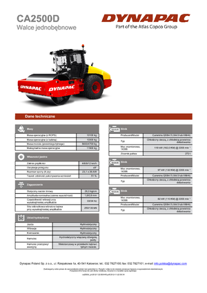 Enkele-trommelwals Dynapac CA 2500 D