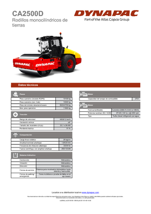Enkele-trommelwals Dynapac CA 2500 D