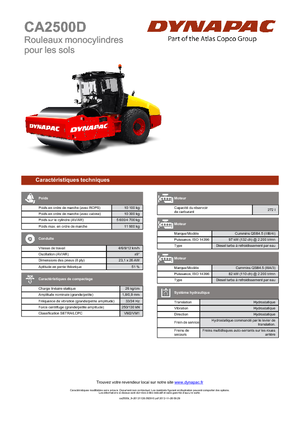 Enkele-trommelwals Dynapac CA 2500 D