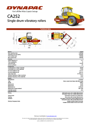 Enkele-trommelwals Dynapac CA 252