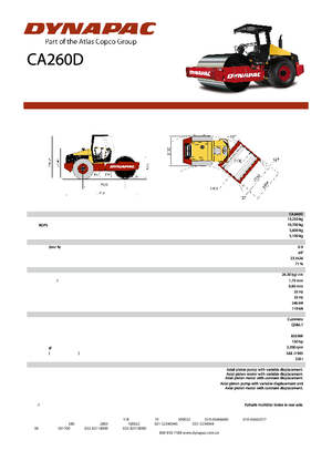 Enkele-trommelwals Dynapac CA 260 D