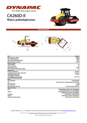 Enkele-trommelwals Dynapac CA 260 D-II