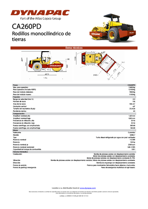 Enkele-trommelwals Dynapac CA 260 PD
