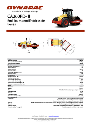Enkele-trommelwals Dynapac CA 260 PD-II