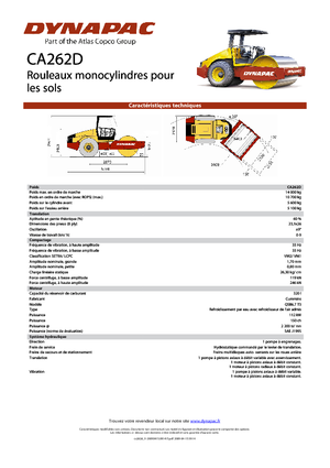 Enkele-trommelwals Dynapac CA 262 D