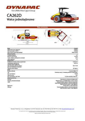 Enkele-trommelwals Dynapac CA 262 D