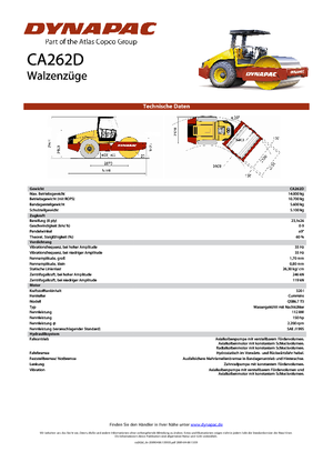 Enkele-trommelwals Dynapac CA 262 D