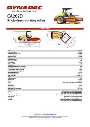 Enkele-trommelwals Dynapac CA 262 D