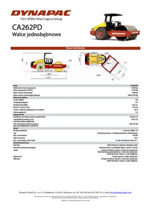 Enkele-trommelwals Dynapac CA 262 PD