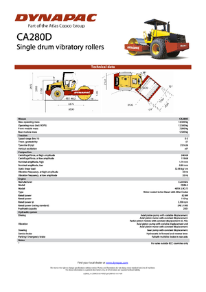 Enkele-trommelwals Dynapac CA 280 D