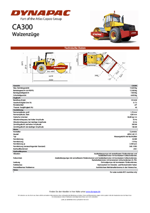 Enkele-trommelwals Dynapac CA 300