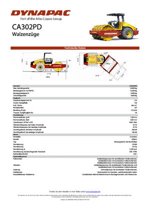 Enkele-trommelwals Dynapac CA 302 PD