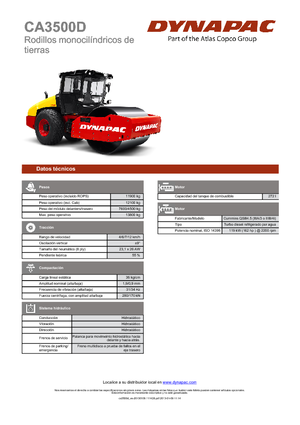 Enkele-trommelwals Dynapac CA 3500 D